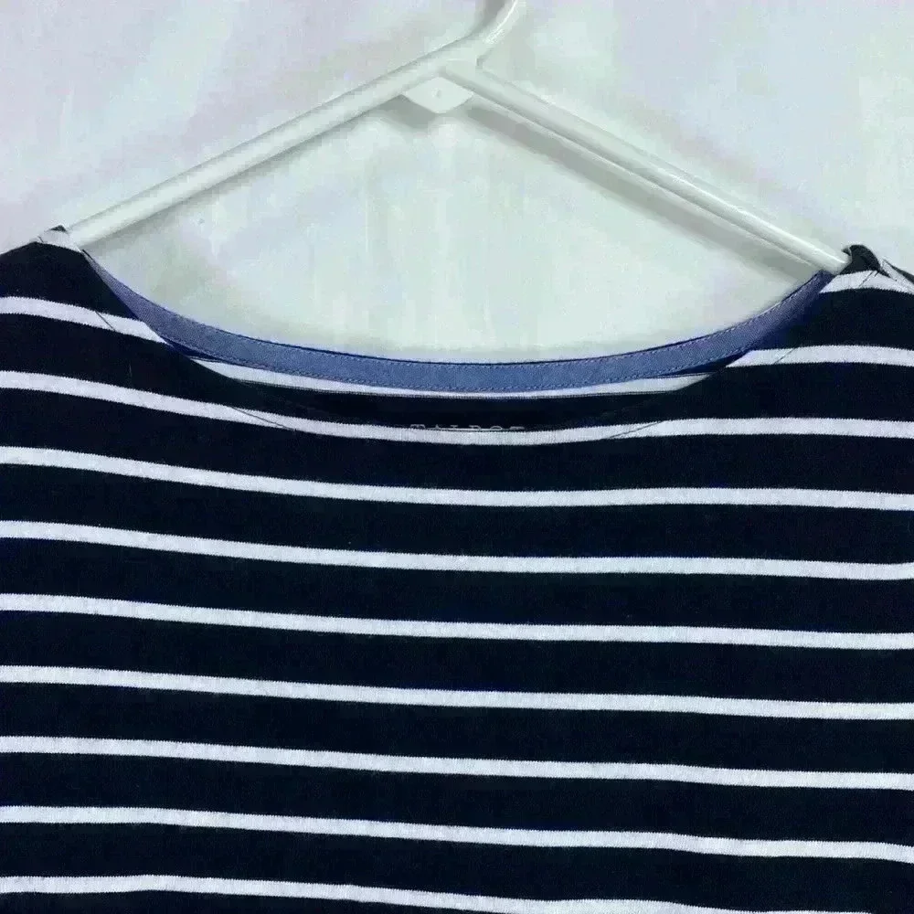 Talbots XS Boat Neck Red, White & Blue 3/4 Sleeve Shirt Top. - Picture 3 of 10